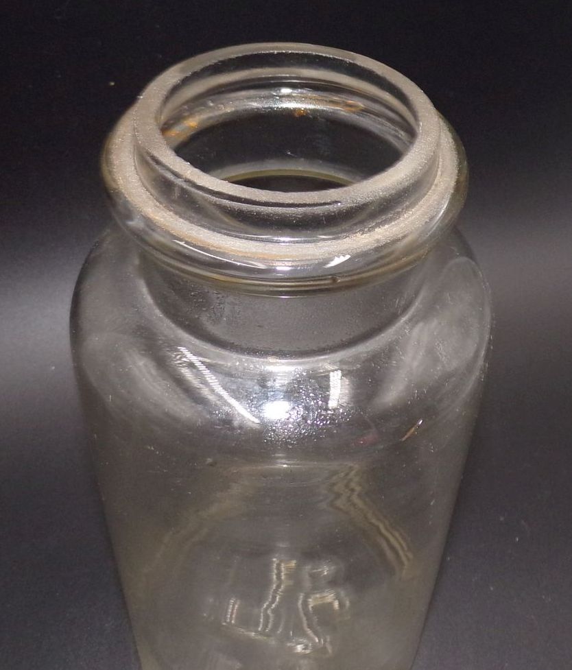 Altes Bonbonglas Einmachglas Vorratsglas 2 Liter mit Deckel Vintage 