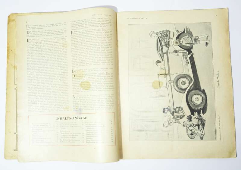 Motor und Sport Heft 9  1930 Hanomag neue Standard Modelle Gasturbine 