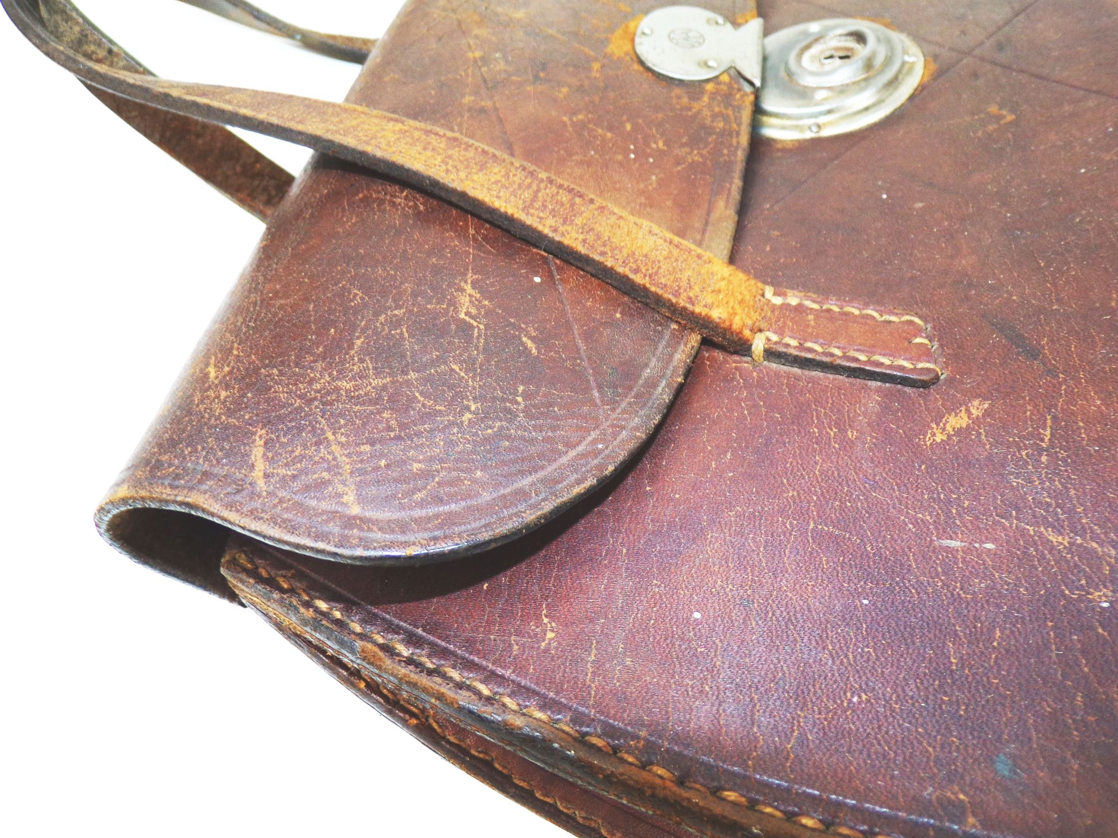 Alte Handtasche Leder Braun IKA Sattler Tragetasche Vintage Alte Handtasche Leder Braun IKA Sattler Tragetasche Vintage