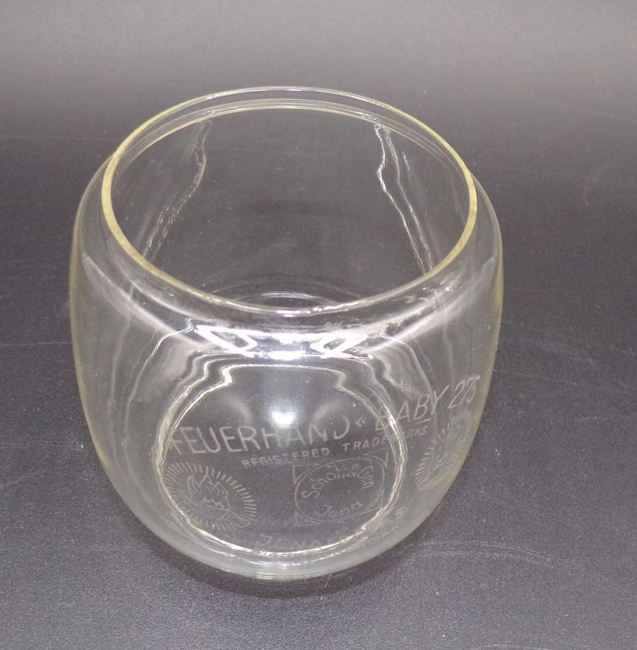 Altes Feuerhand Lampenglas Baby 275 Jenaer Glas Ersatzglas Altes Feuerhand Lampenglas Baby 275 Jenaer Glas Ersatzglas