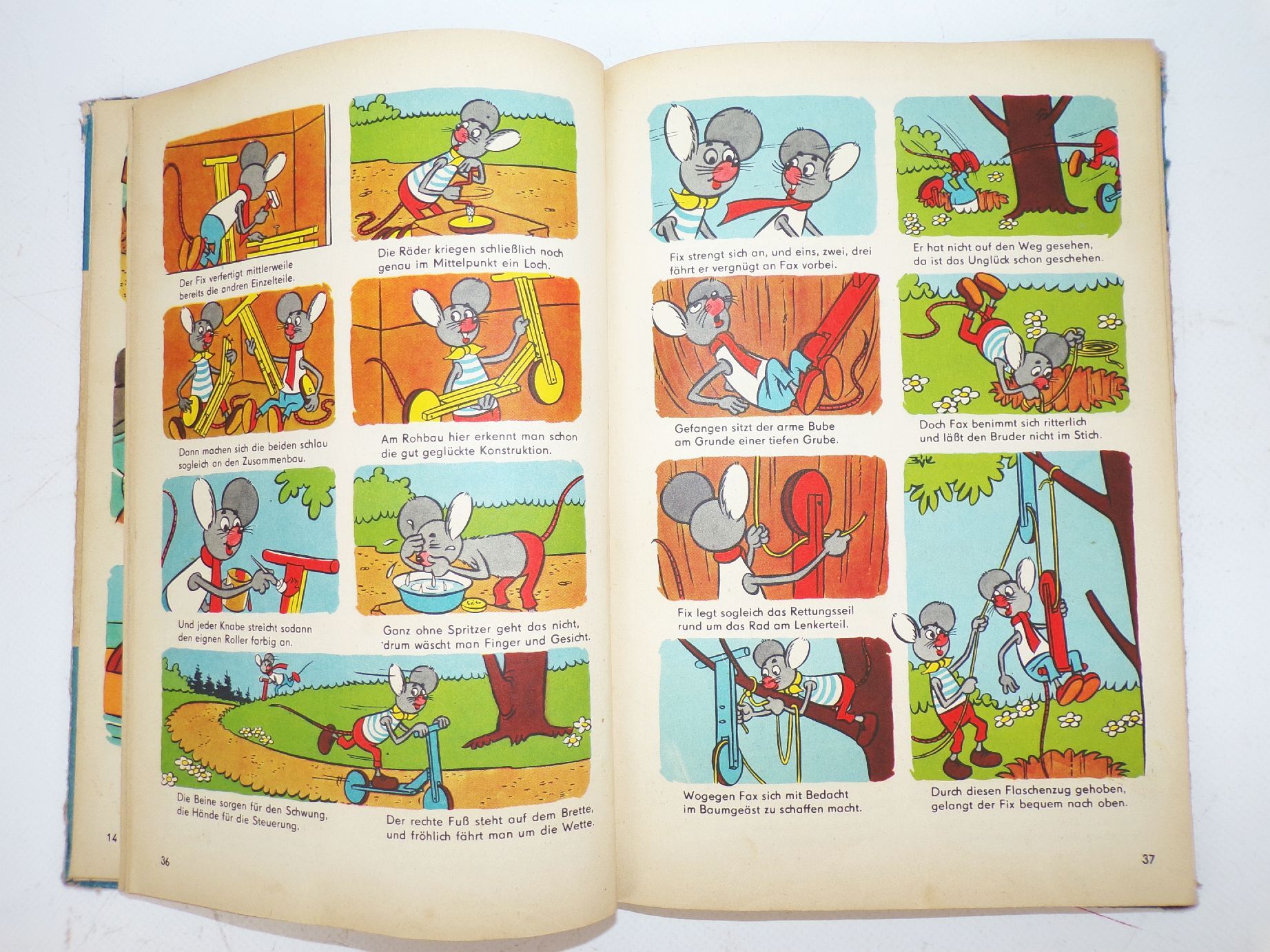 Lustige Mäuseabenteuer Blau Jürgen Kieser 1964 Comic