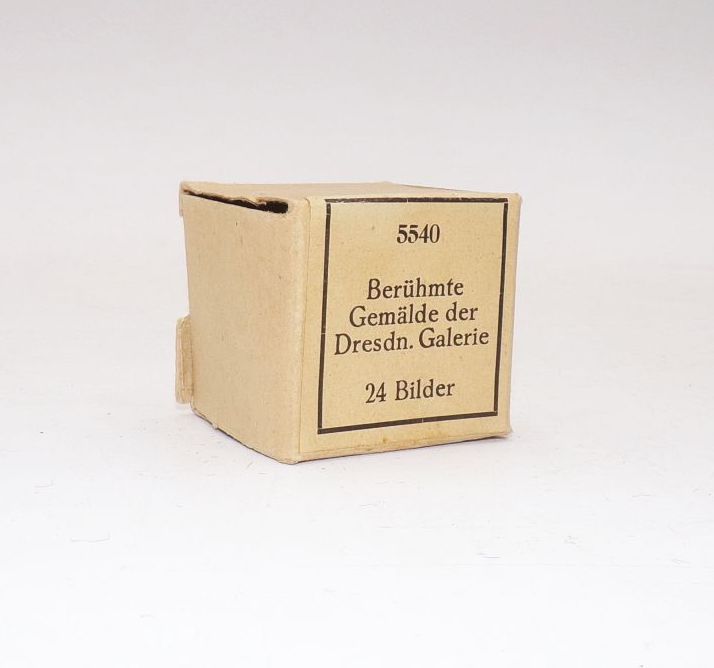 Alter Rollfilm berühmte Gemälde der Dresdner Galerie 24 Bilder Diafilm