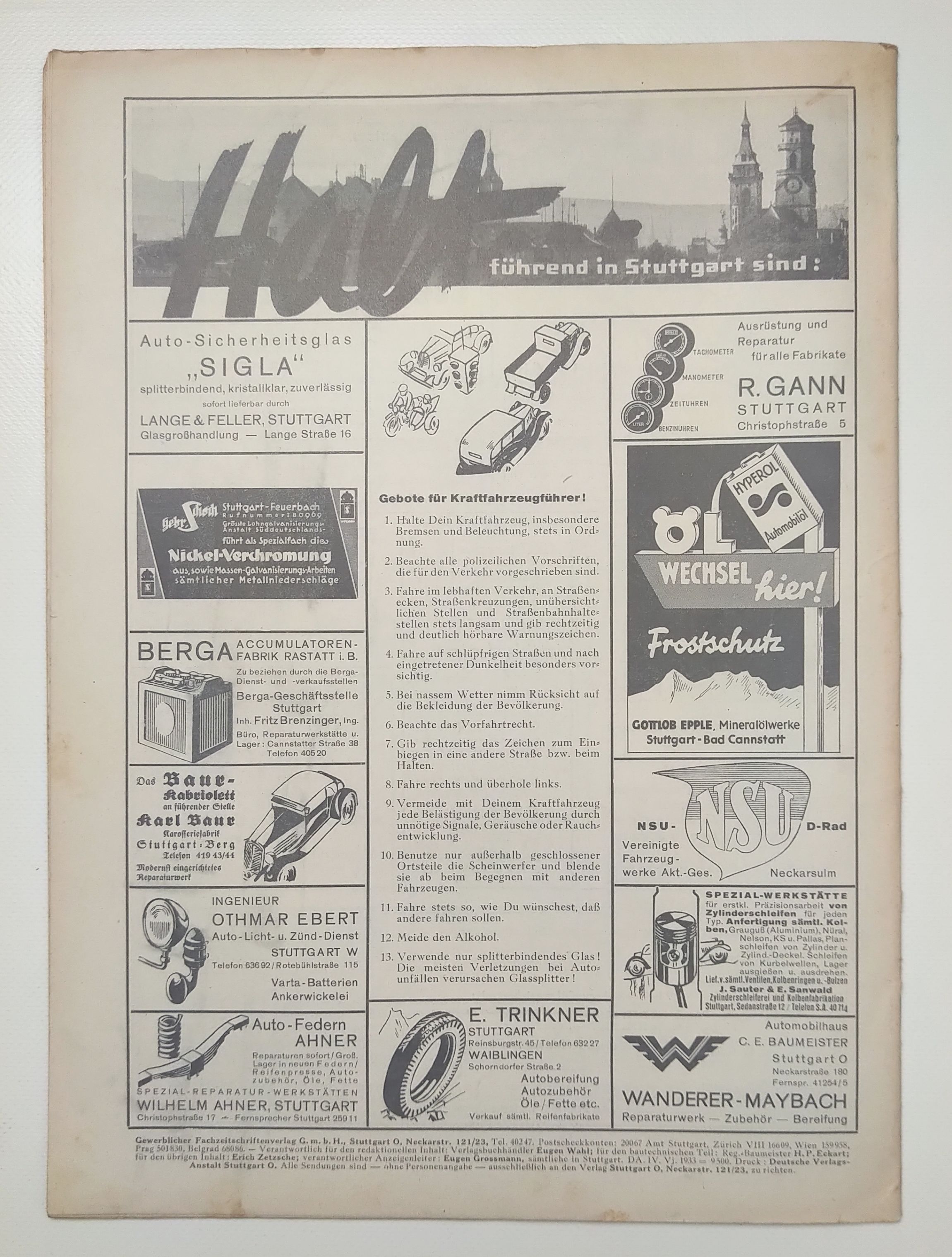 Unser Schwabenland 1934 Nr 2 alte Zeitung Schwäbische Jugend