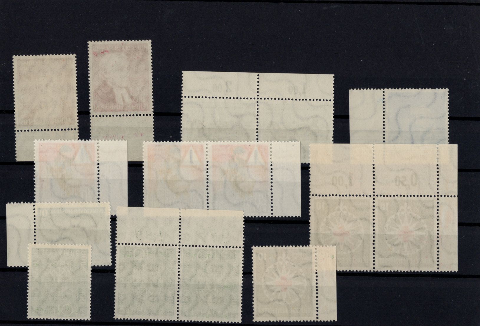 Bund BRD Jahrgang 1952 bis 1953 Michel Nr 156 158 160 bis 164 postfrisch Bund BRD Jahrgang 1952 bis 1953 Michel Nr 156 158 160 bis 164 postfrisch