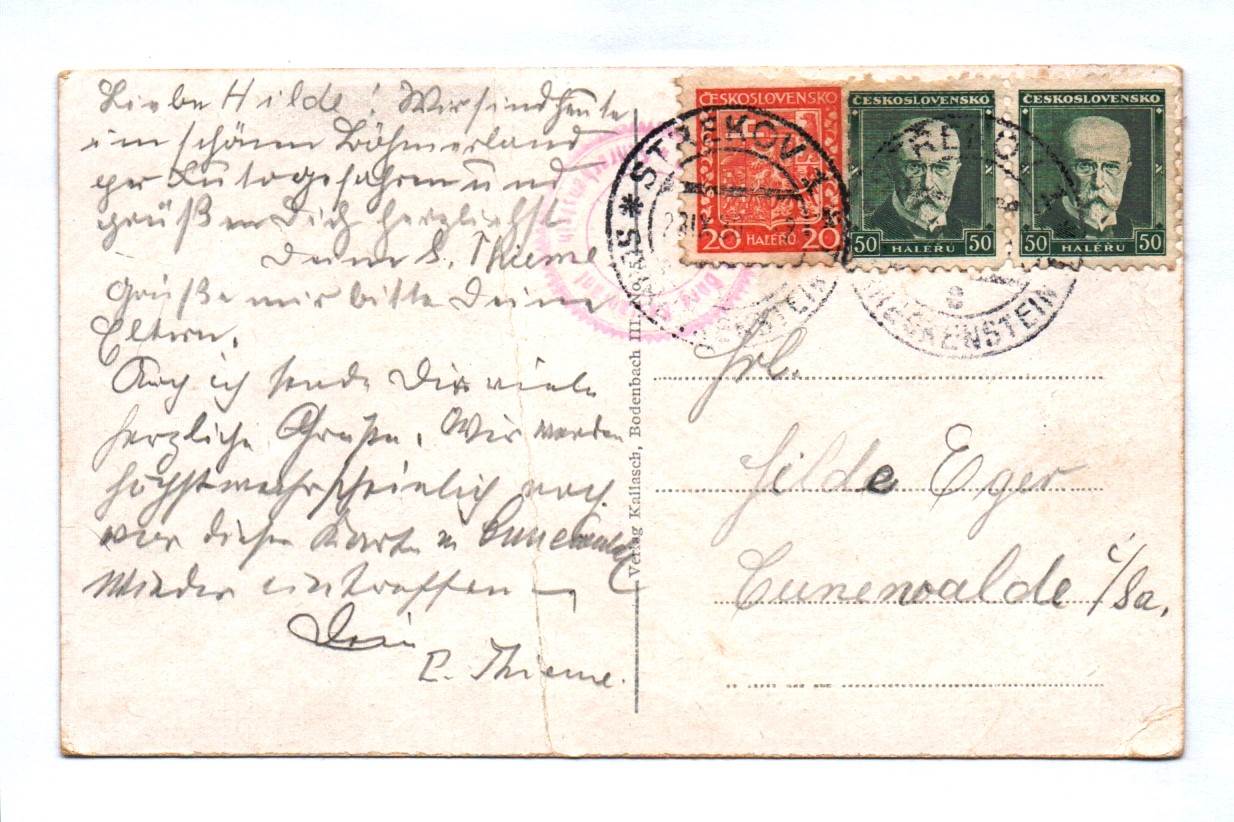 Ak Burgruine Schreckenstein bei Auussig Elbe Tschechien Ústí nad Labem Ak Burgruine Schreckenstein bei Auussig Elbe Tschechien Ústí nad Labem