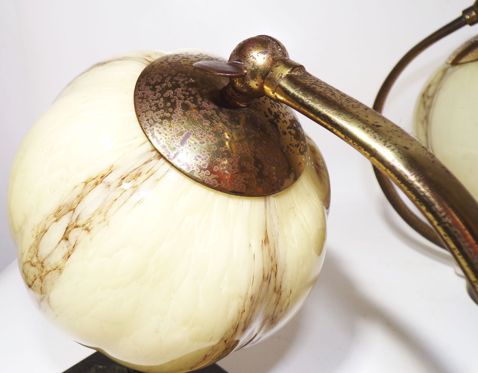 Alte Nachttischlampe 2 St Set Paar Tischlampe Art Deco E27 Leuchten