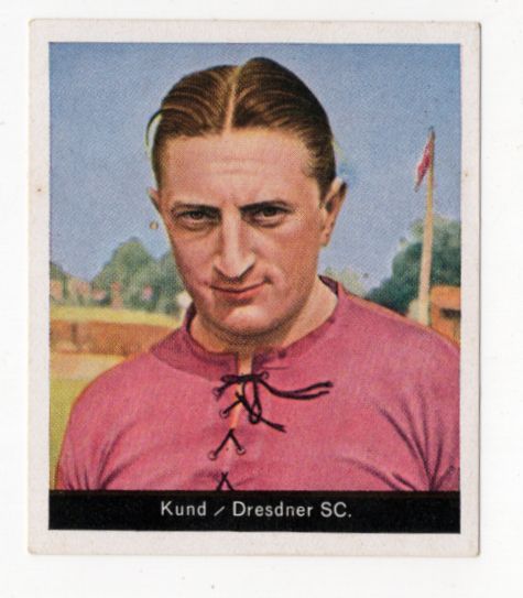Altes Sammelbild HINEIN Fussball Bild Serie Willi Kund Dresdner SC Fußball