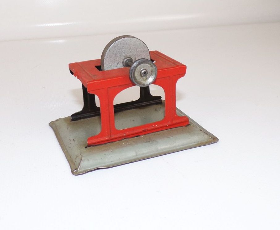 Altes Dampfmaschinen Antriebsmodell Schleifbock Blechspielzeug 