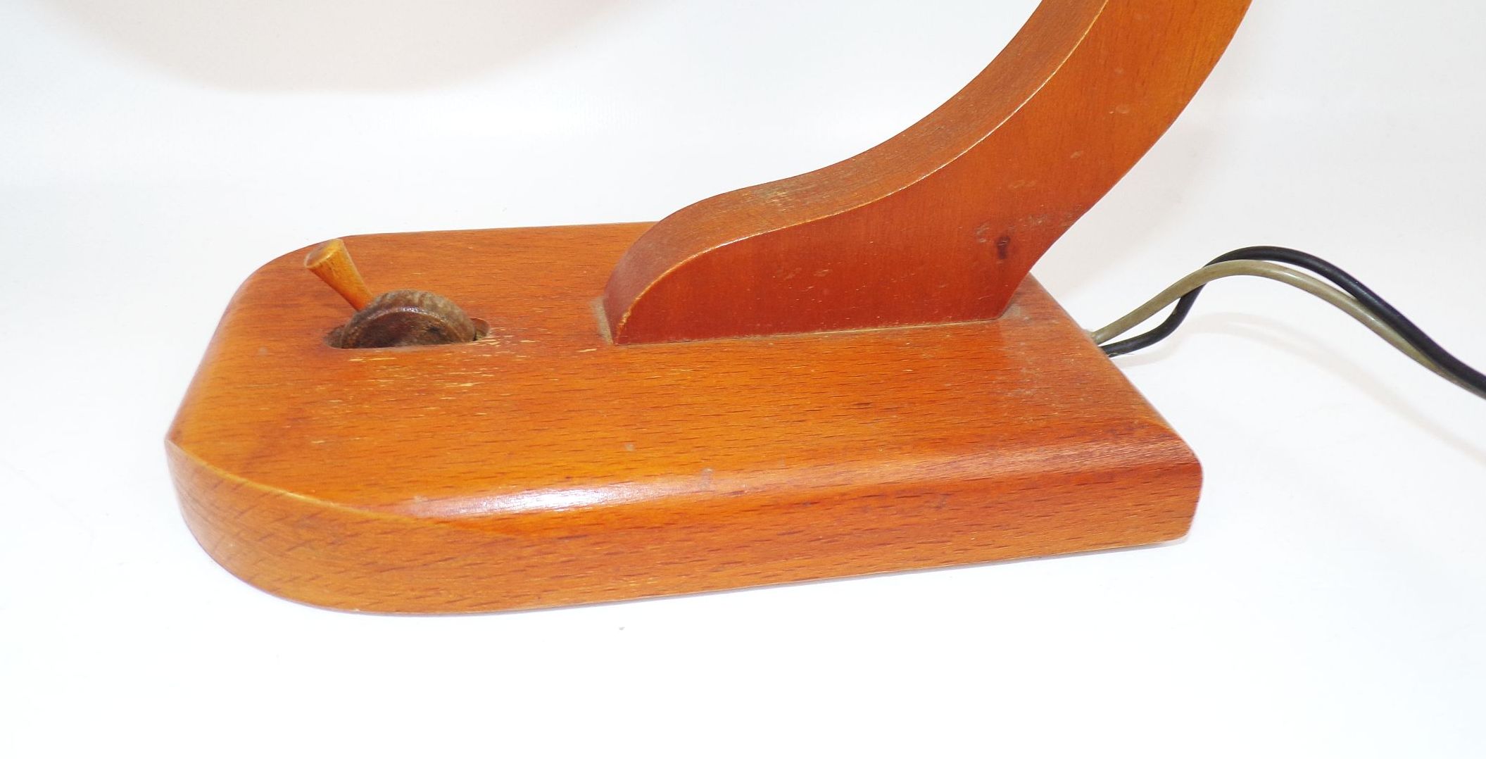 Alte Nachttischlampen Holz Kugellampe Marmor Optik E27 Tischlampe Leuchte