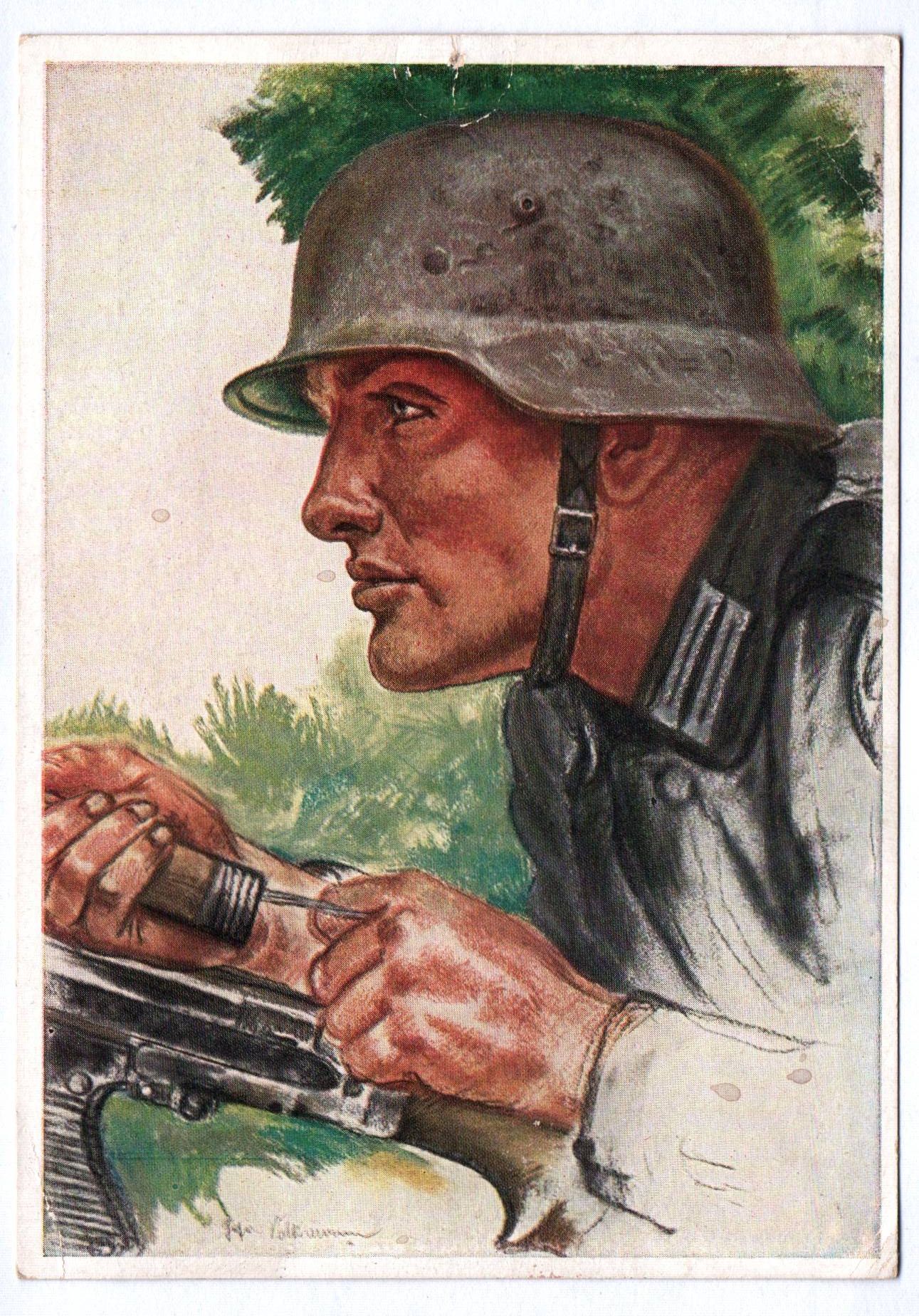 Willrich Ak Unsere Panzerwaffe 1941 Ein Panzer Pionier