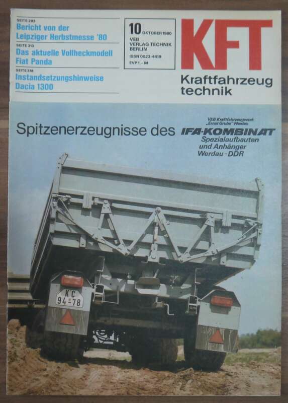 DDR KFT Zeitschrift Bericht von der Leipziger Herbstmesse 80 Heft Oktober 1980