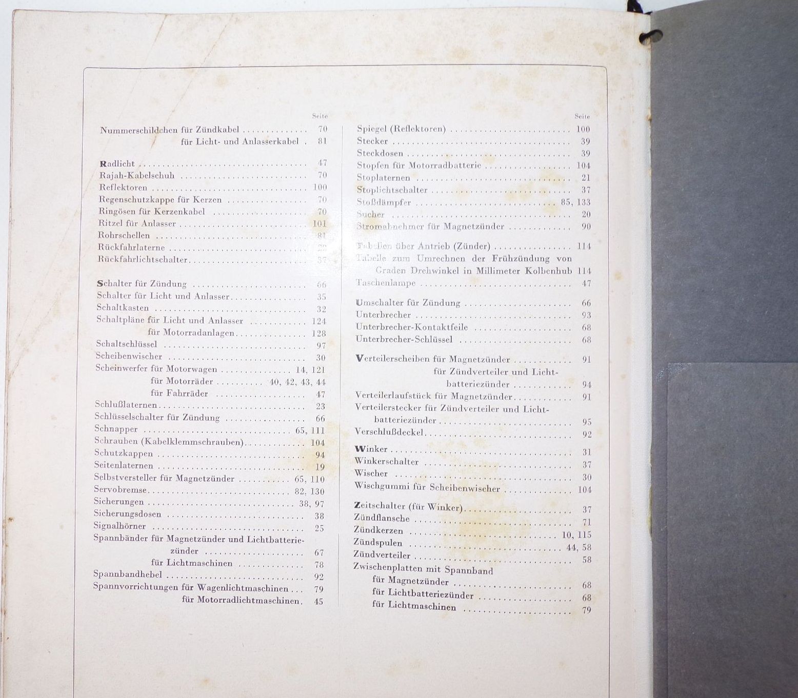 Bosch Katalog 1931 KfZ Zubehör Automoblil Motorrad Teile Oldtimer 