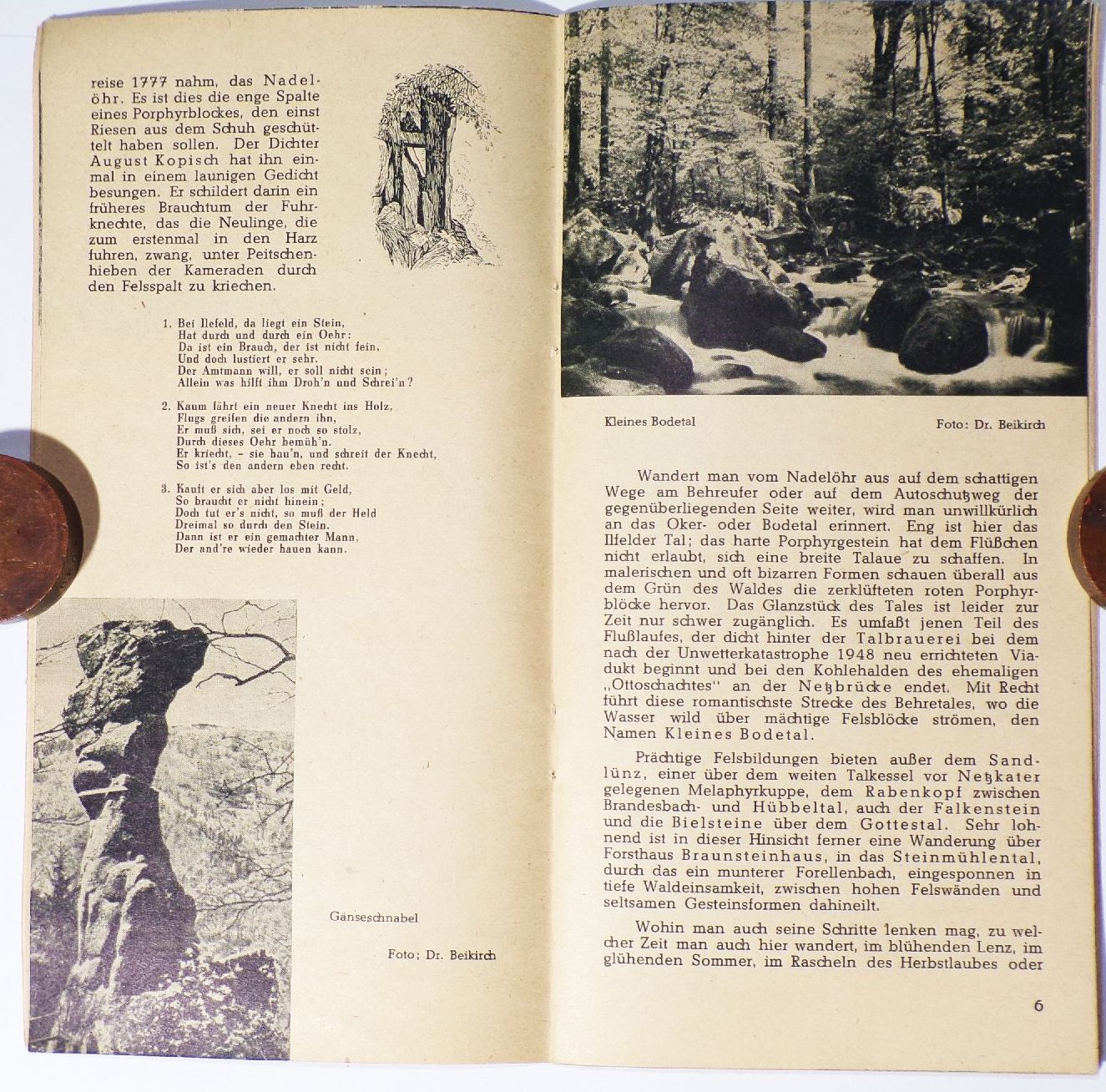 Luftkurort Ilfeld der Süden vom Harz 1954 Reise Prospekt