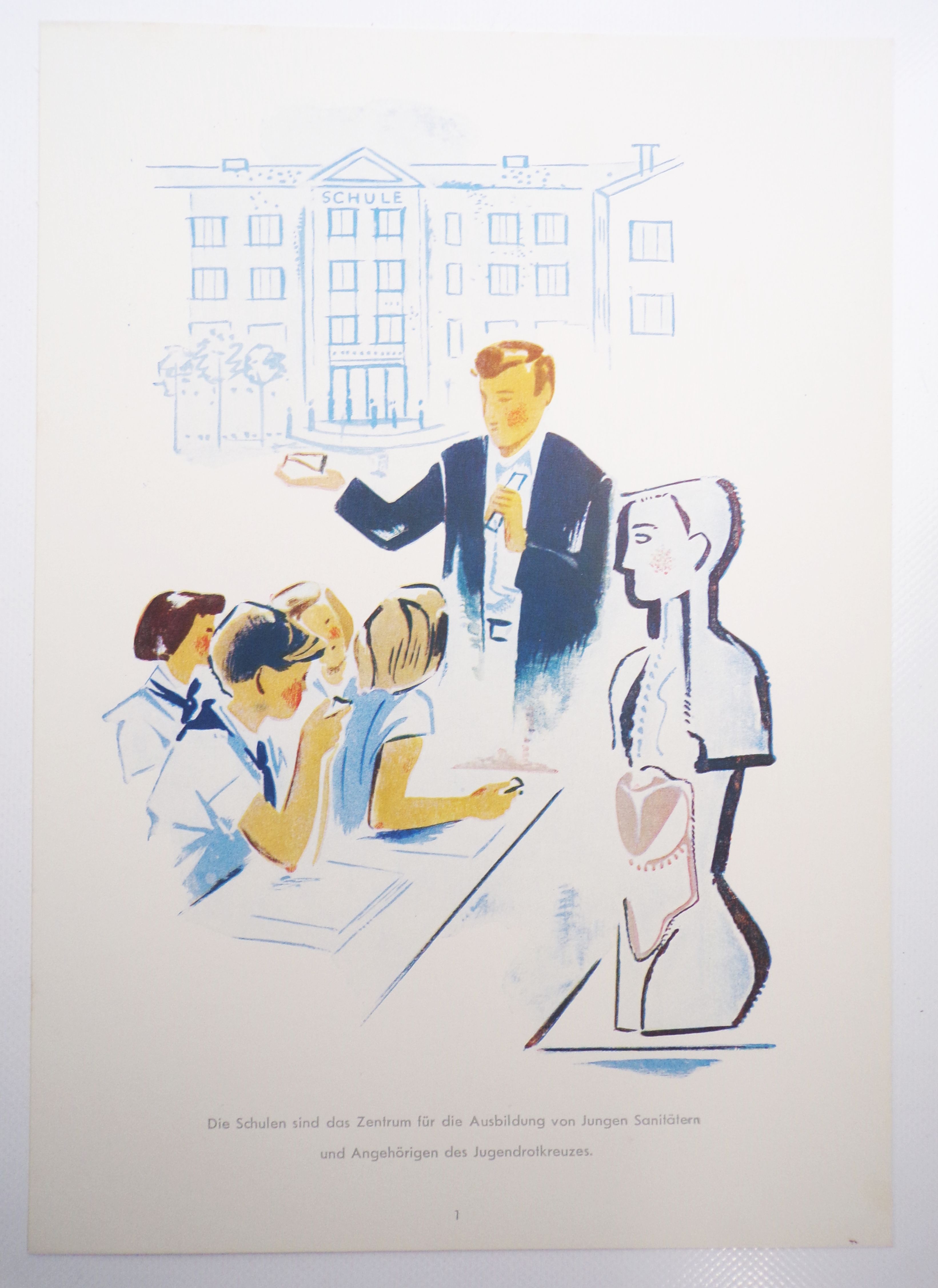 DDR Auszeichnung Mappe Junge Sanitäter Deutsches Rotes Kreuz 