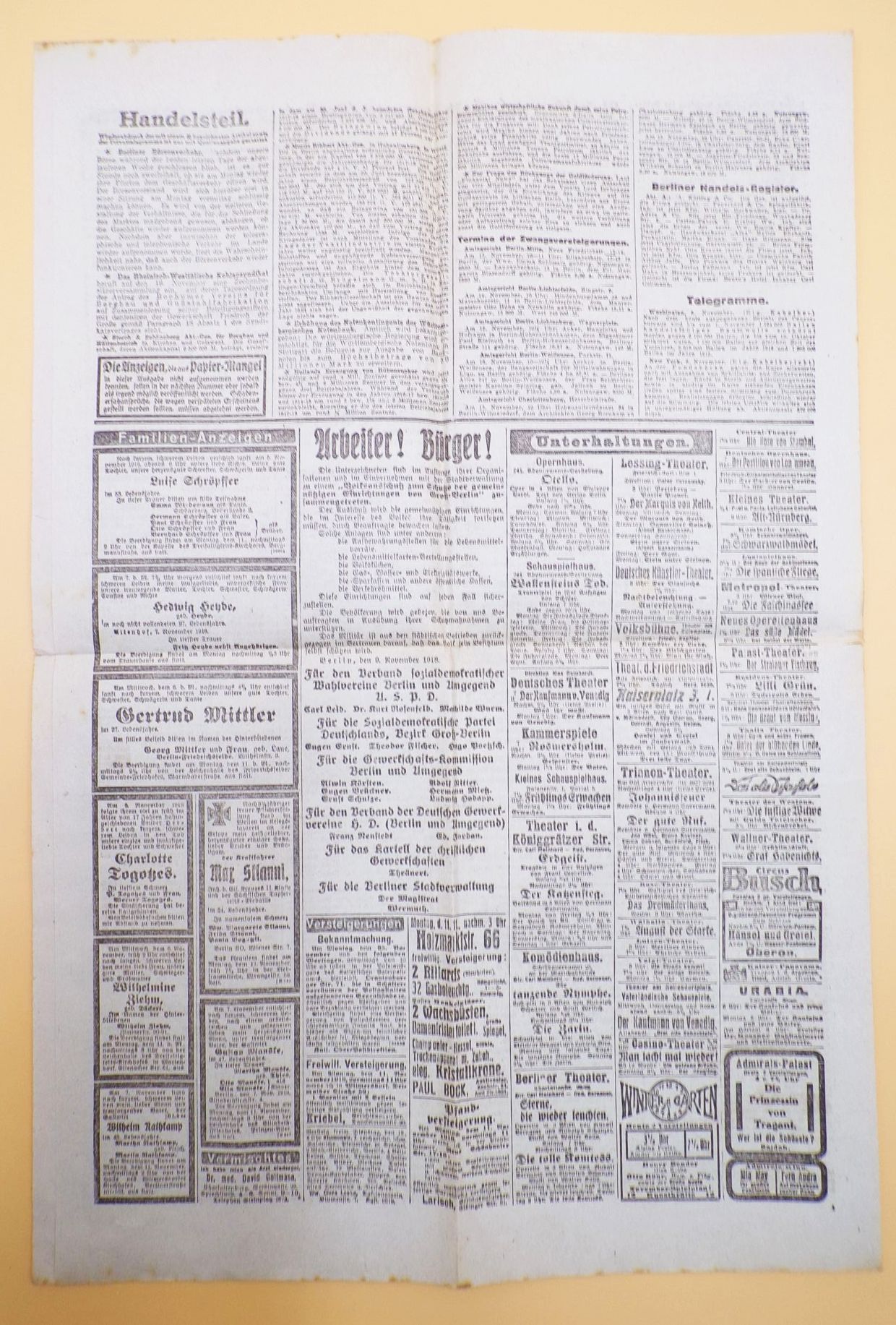 Die Rote Fahne 1918 Berlin Nummer 2 Wahl der Arbeiterräte 