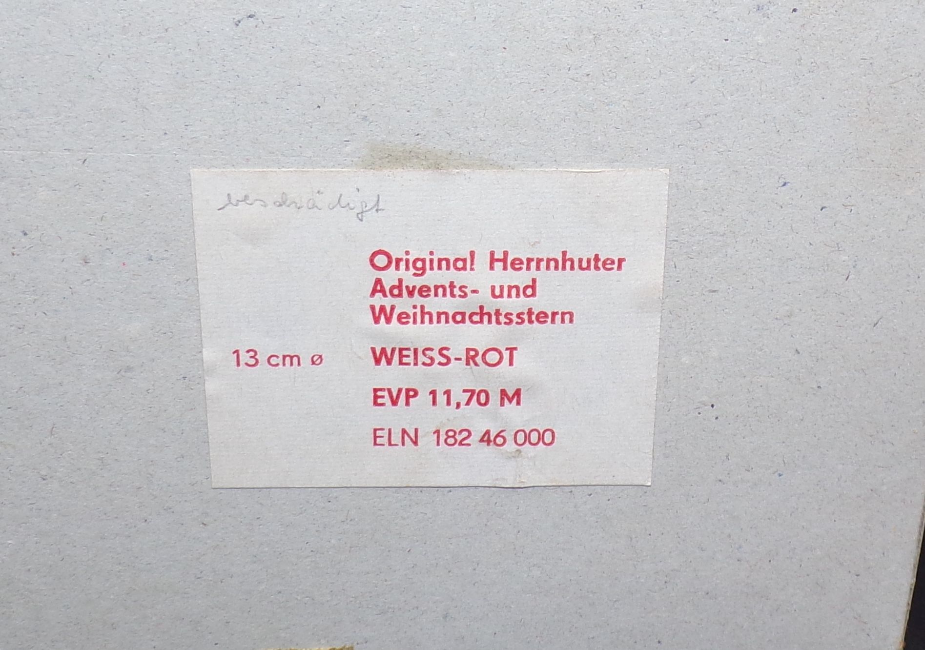 Herrnhuter Stern aus Papier DDR Weiß Rot D 13 cm 2 Stück Herrnhuter Stern aus Papier DDR Weiß Rot D 13 cm 2 Stück