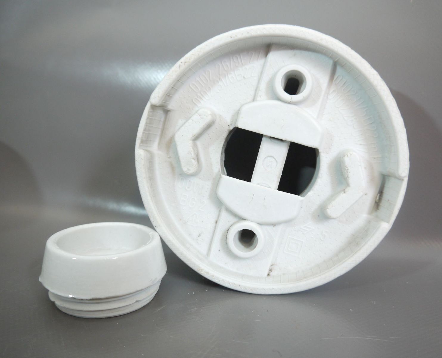 Kellerlampe Flur Badlampe E27 Glas Vintage Deckenlampe rund