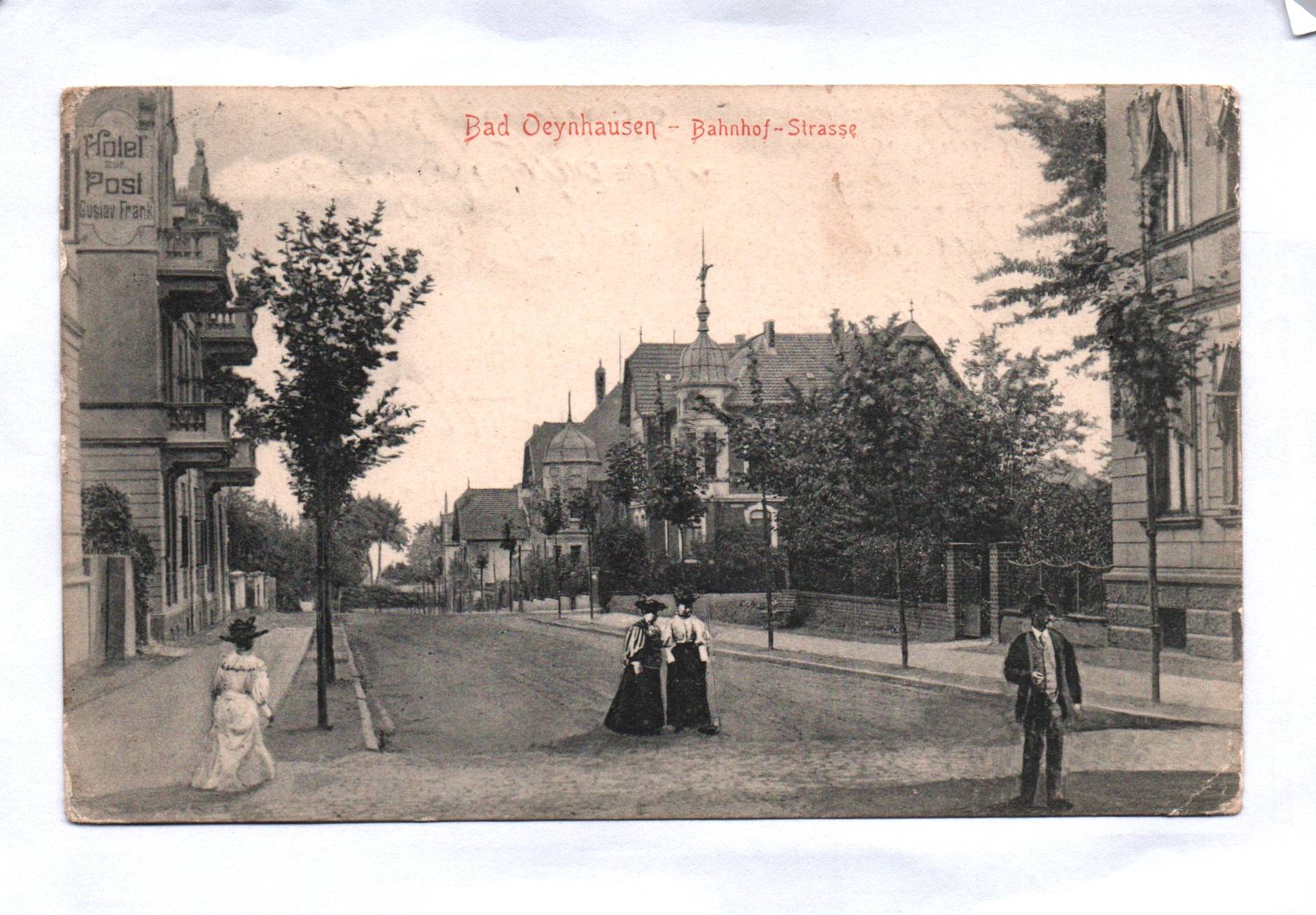 Ak Bad Oeynhausen Bahnhof Strasse Ak Bad Oeynhausen Bahnhof Strasse