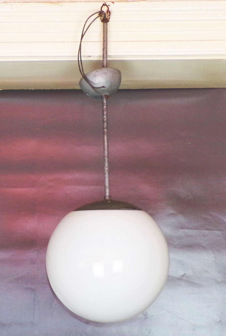 Alte Bauhaus Kugellampe Pendellampe Art Deco Vintage Leuchte 