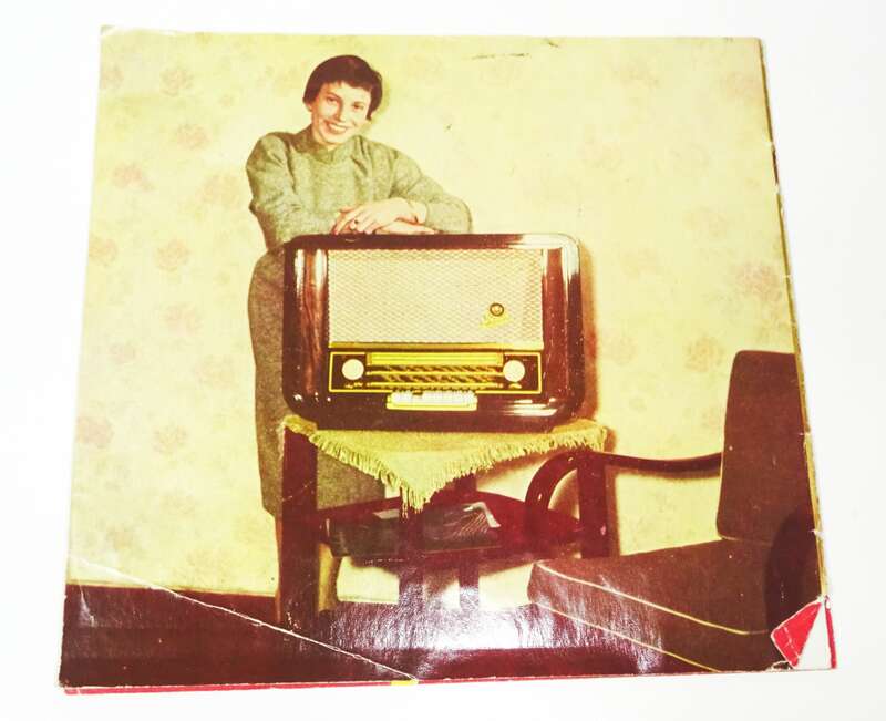 Prospekt Sonata Niemann Halle Saale Rundfunktechnik Radio Musiktruhe 1960er