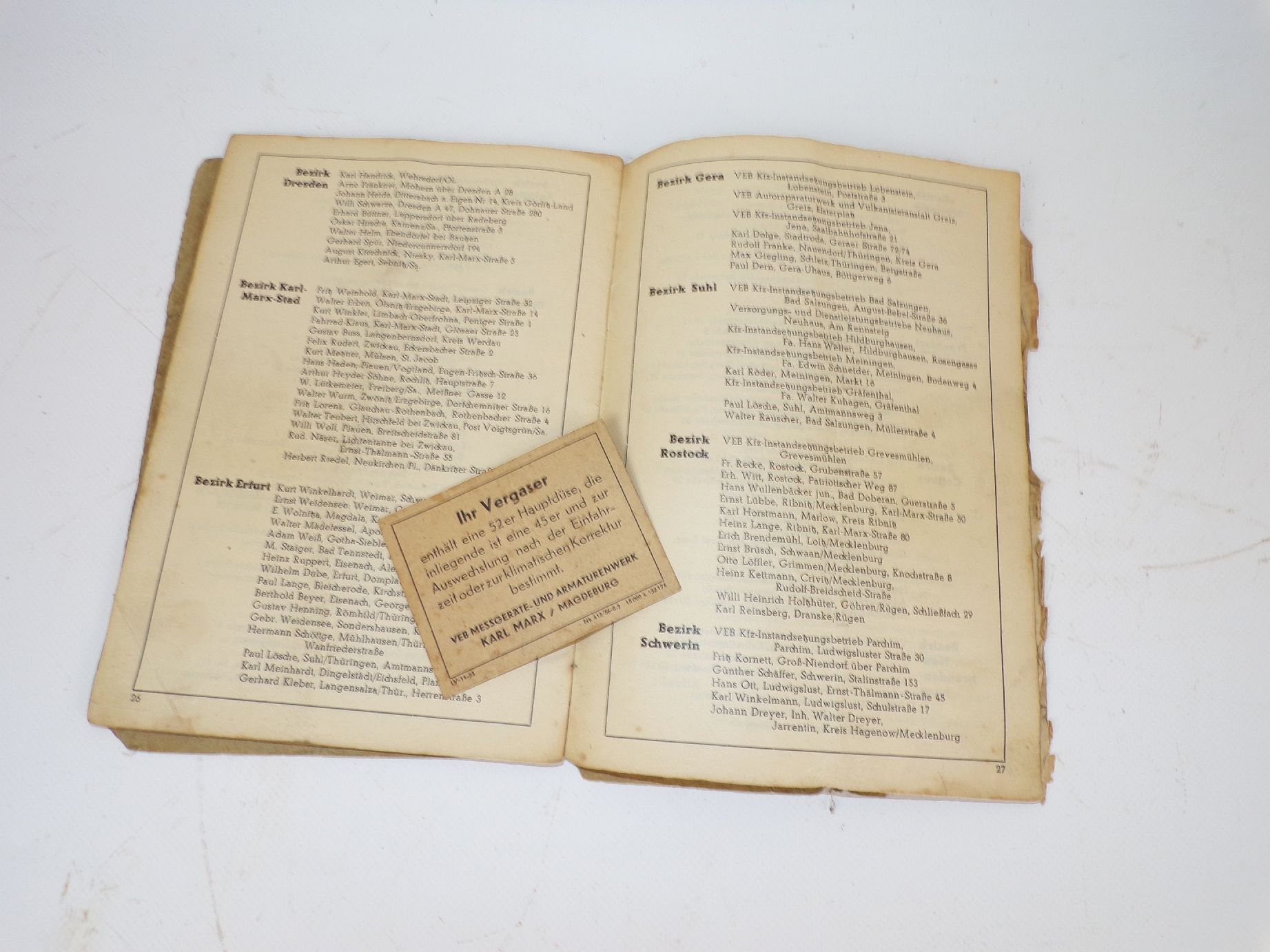 MAW Anleitung für den Fahrradanbaumotor MAW 1956 