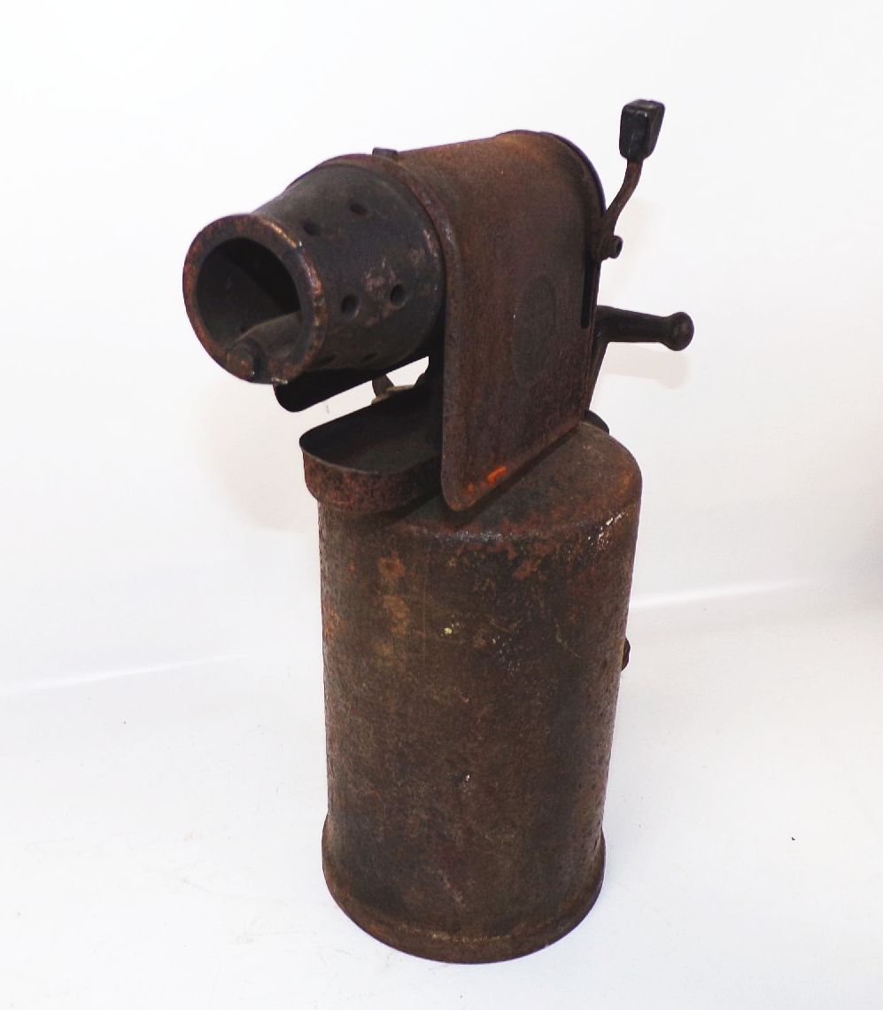 Alte Bat Lötlampe Bunsenbrenner Benzin Gasolin Vintage 