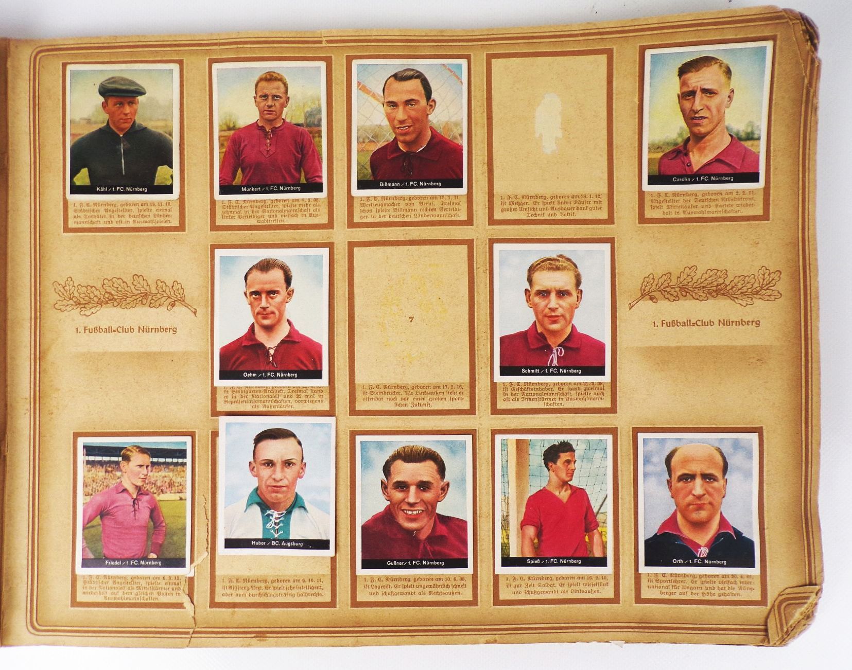 Hinein Fußball Sammelbilderalbum Cigarettenfabrik Müller Dresden um 1930 Hinein Fußball Sammelbilderalbum Cigarettenfabrik Müller Dresden um 1930