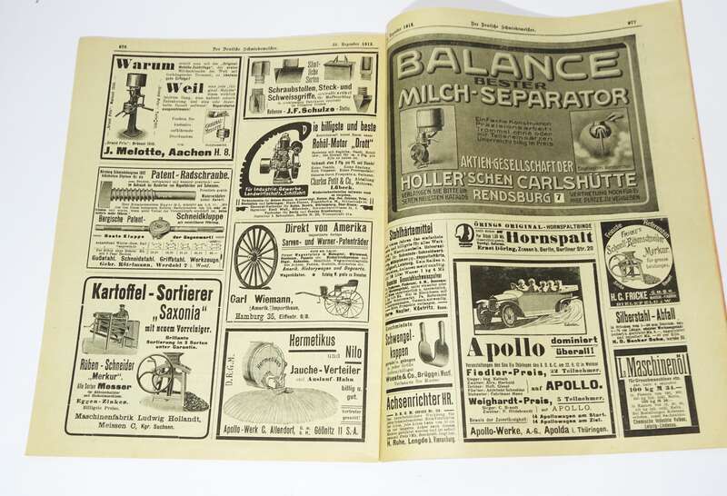 3 x Der Deutsche Schmiedemeister 1912 Anzeiger Reklame Schmied 