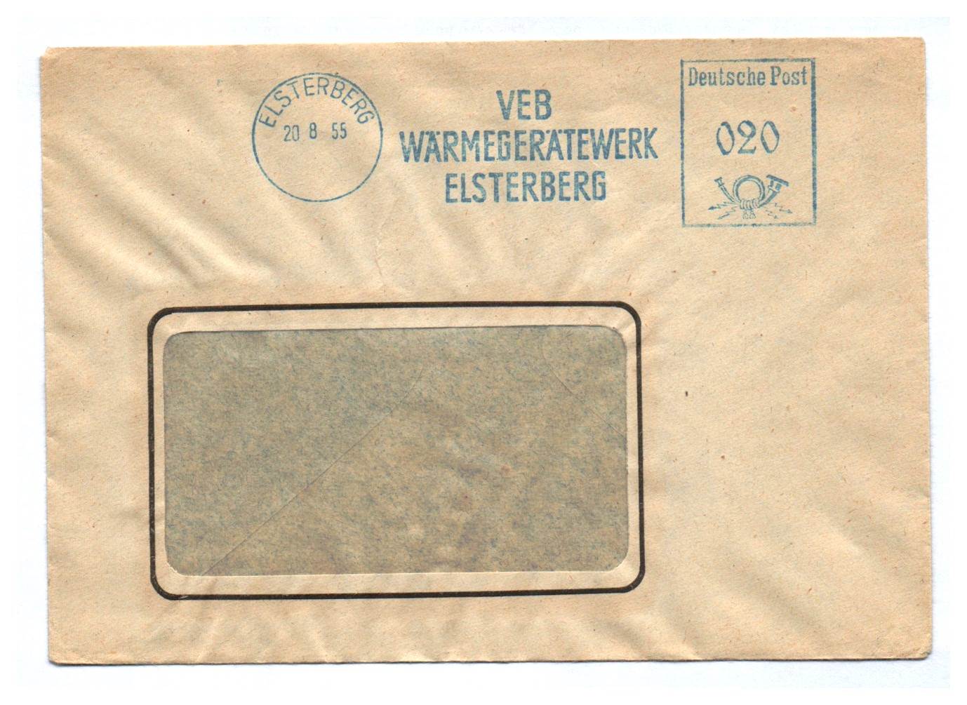 Brief VEB Wärmegerätewerk Elsterberg 1955 DDR Brief VEB Wärmegerätewerk Elsterberg 1955 DDR