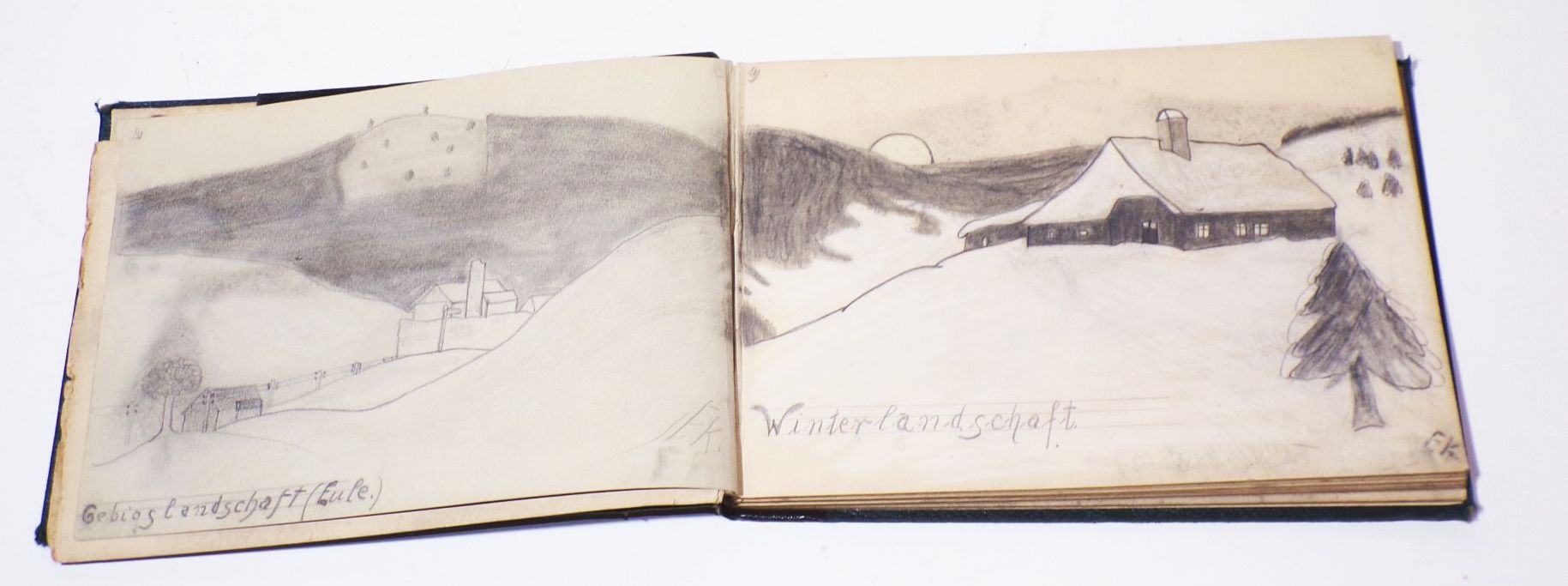 Altes Skizzenbuch Handzeichnungen vintage