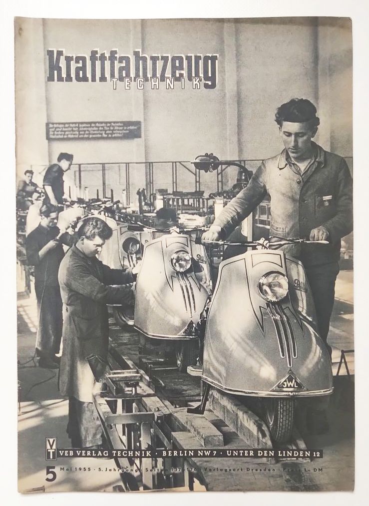 Kraftfahrzeug Technik DDR Zeitschrift Nr 5 Verbrennermotoren KFT 1955