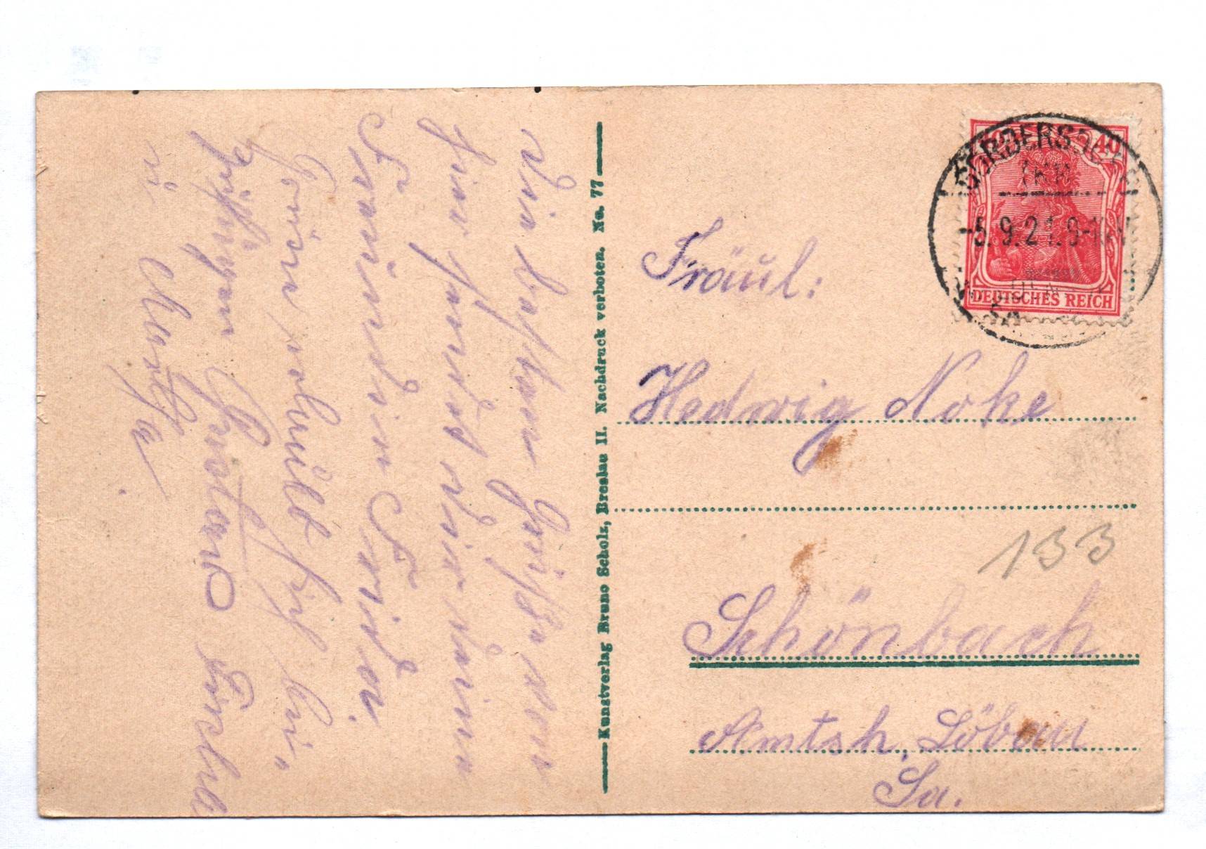 Ak Görbersdorf in Schlesien Dr Weickers Sanatorium Marienhaus 1921 Ak Görbersdorf in Schlesien Dr Weickers Sanatorium Marienhaus 1921