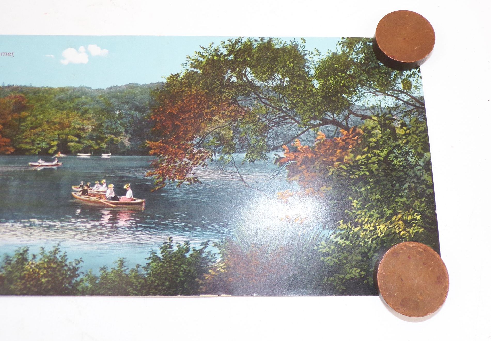 Panorama vom Herthaseee Stubbenkammer Insel Rügen um 1910