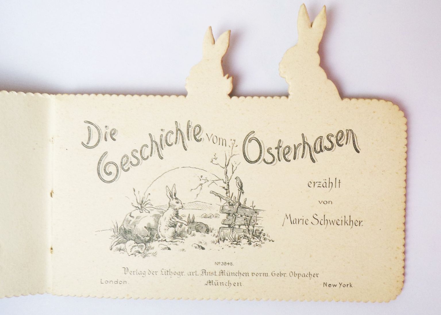 Die Geschichte vom Osterhasen um 1900 Marie Schweikher Lithografie Ostern Die Geschichte vom Osterhasen um 1900 Marie Schweikher Lithografie Ostern