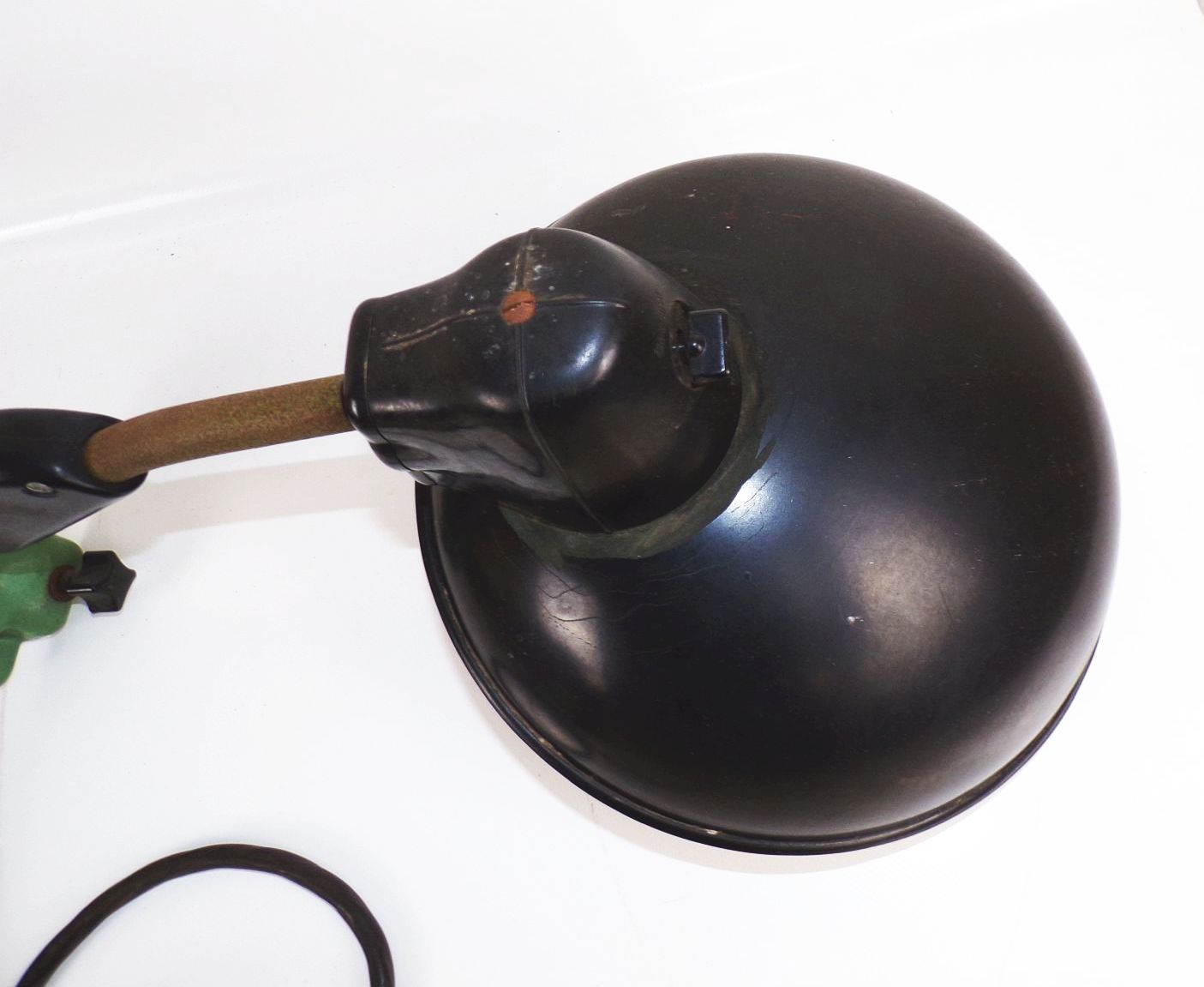 Alte Schreibtischlampe LBL Bakelit Lampe E27 Leuchte Werkstattlampe