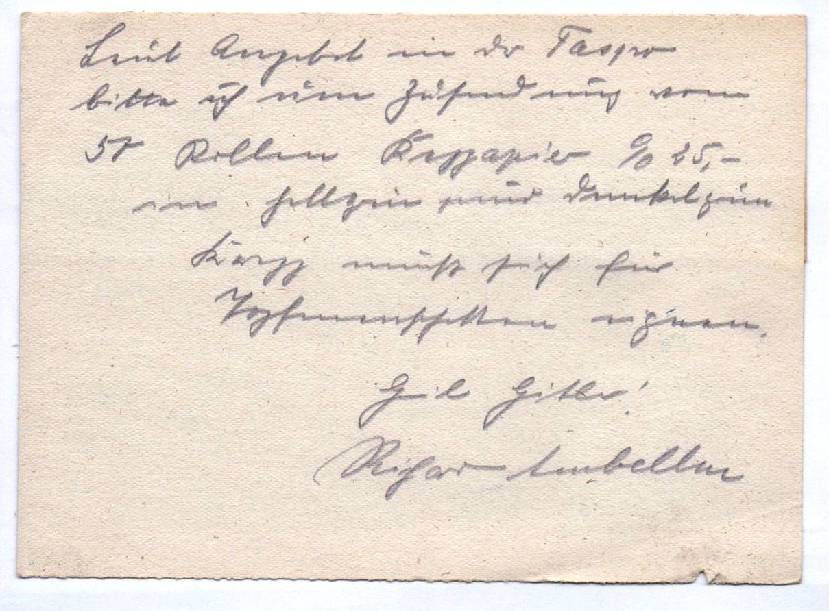 Drucksache Richard Ambellan Gartenbau Lychen Uckermark 1942 Werbung Drucksache Richard Ambellan Gartenbau Lychen Uckermark 1942 Werbung