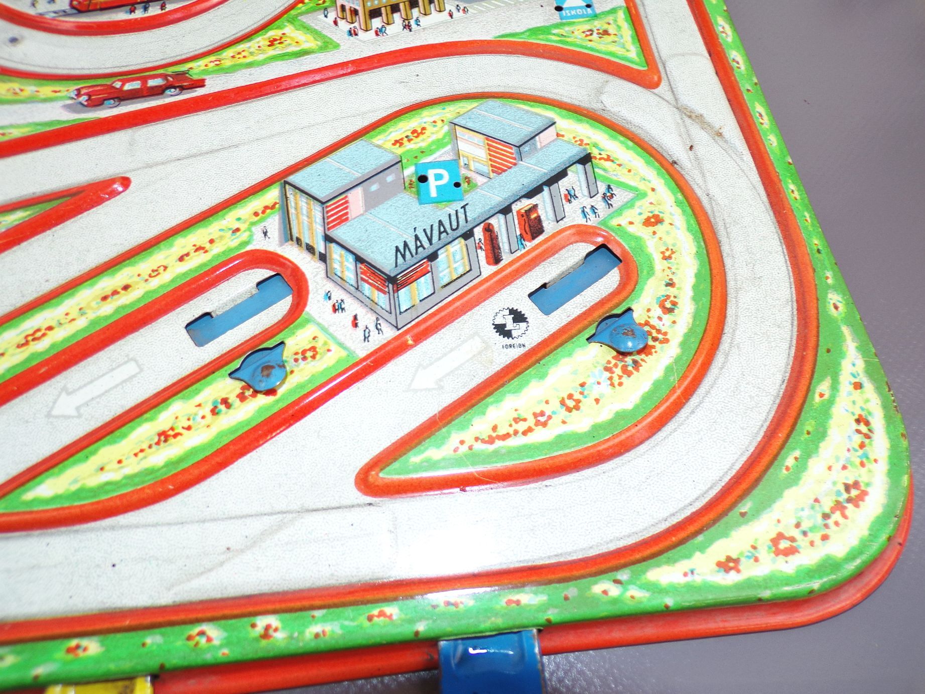 DDR Autobahn Rennbahn Blechspielzeug Autos Ungarn 