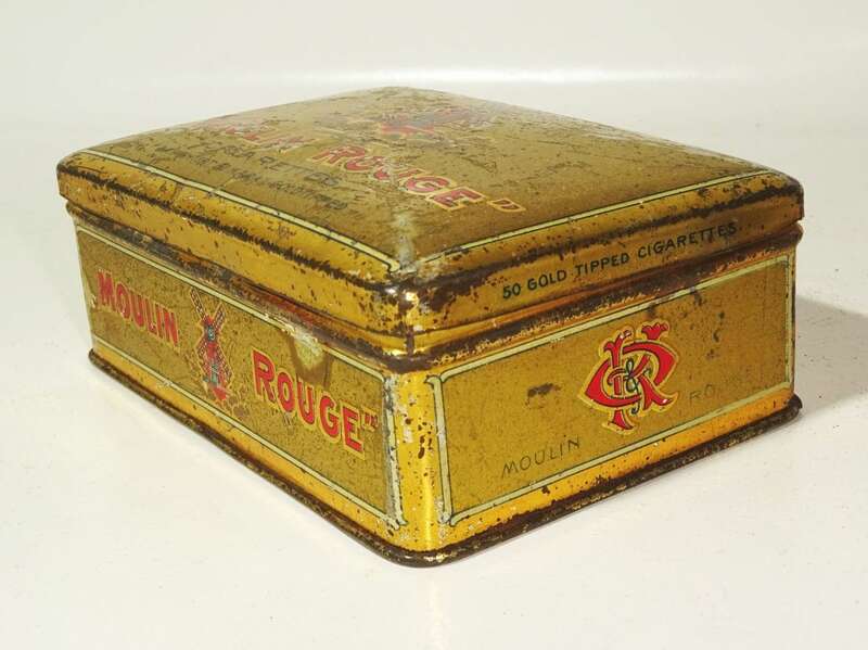 Moulin Rouge Cigarettes Blechdose 1910er 1920er Zigarettendose