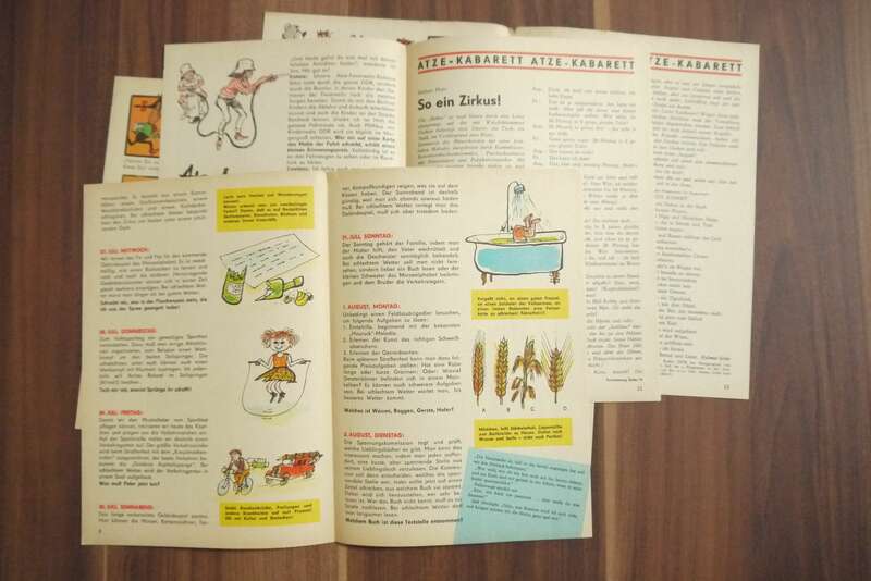 Atze Pedro und Coco Der Schulgarten Heft 7 DDR Comic 1966