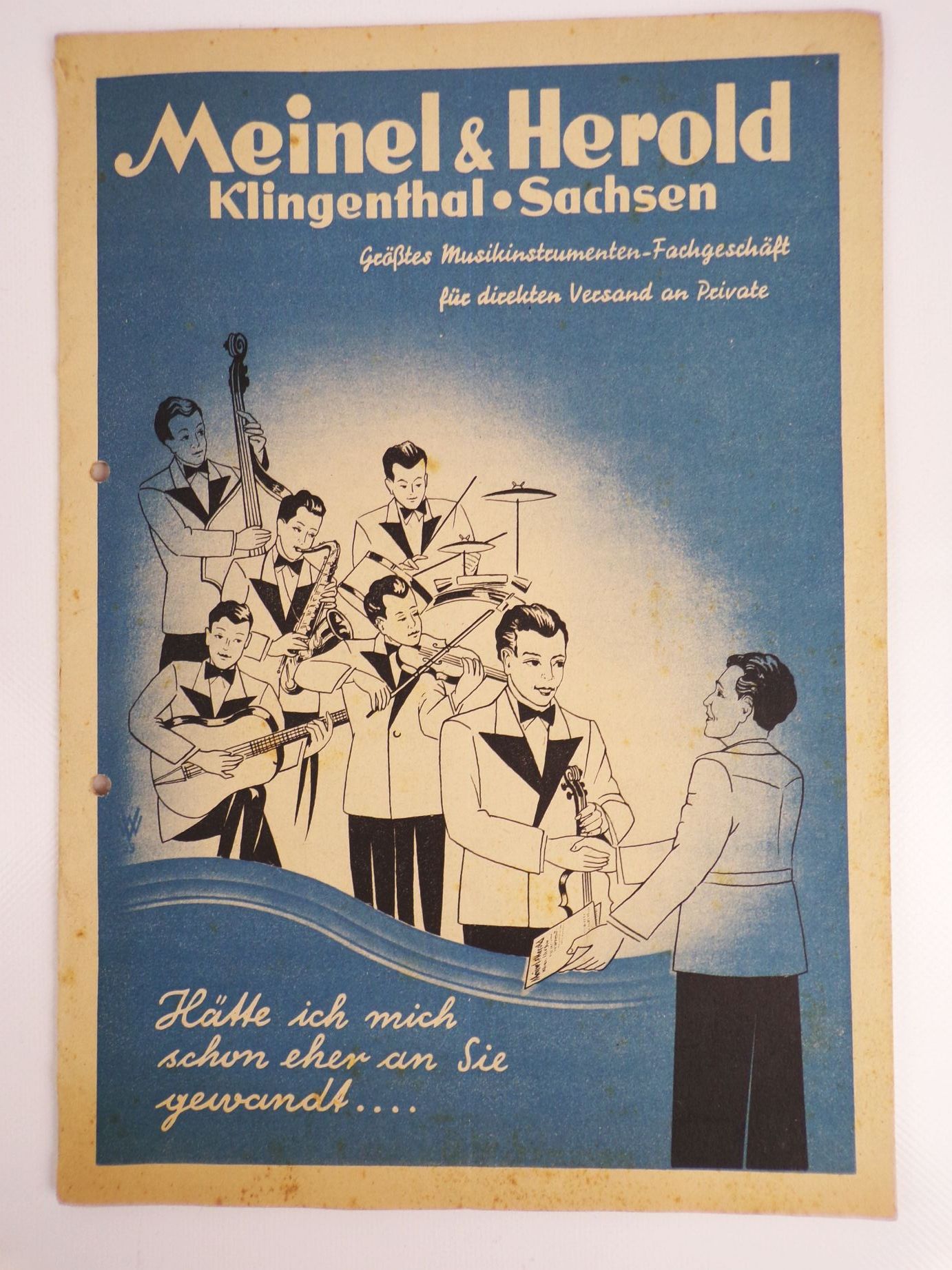 Meinel und Herold Klingenthal Prospekt Katalog Musikinstrumente 