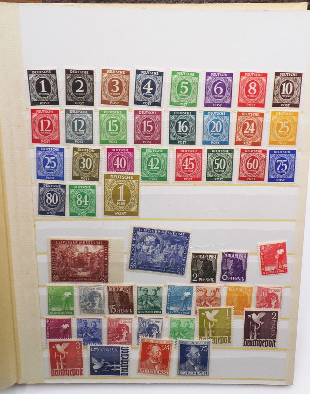 Briefmarkenalbum Alliierte Besatzung DDR Briefmarkenalbum Alliierte Besatzung DDR