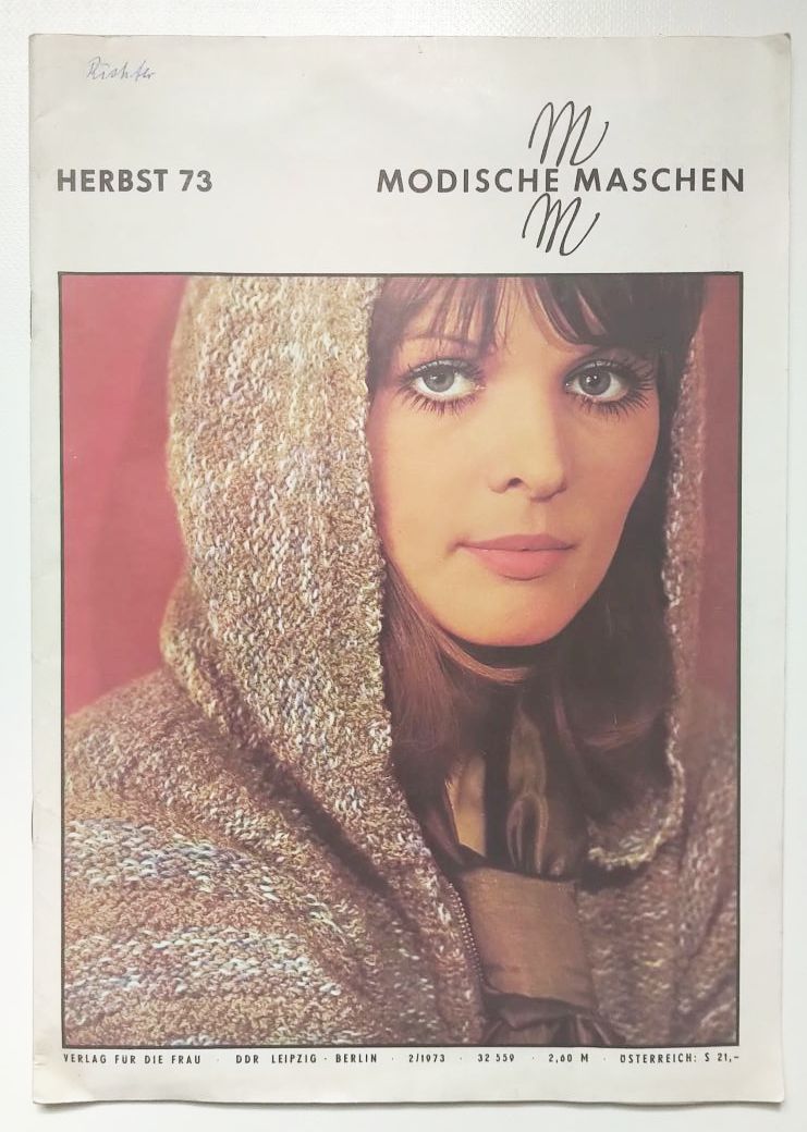 Mode Zeitschrift Modische Maschen Nr 2 mit Schnittmuster 1973
