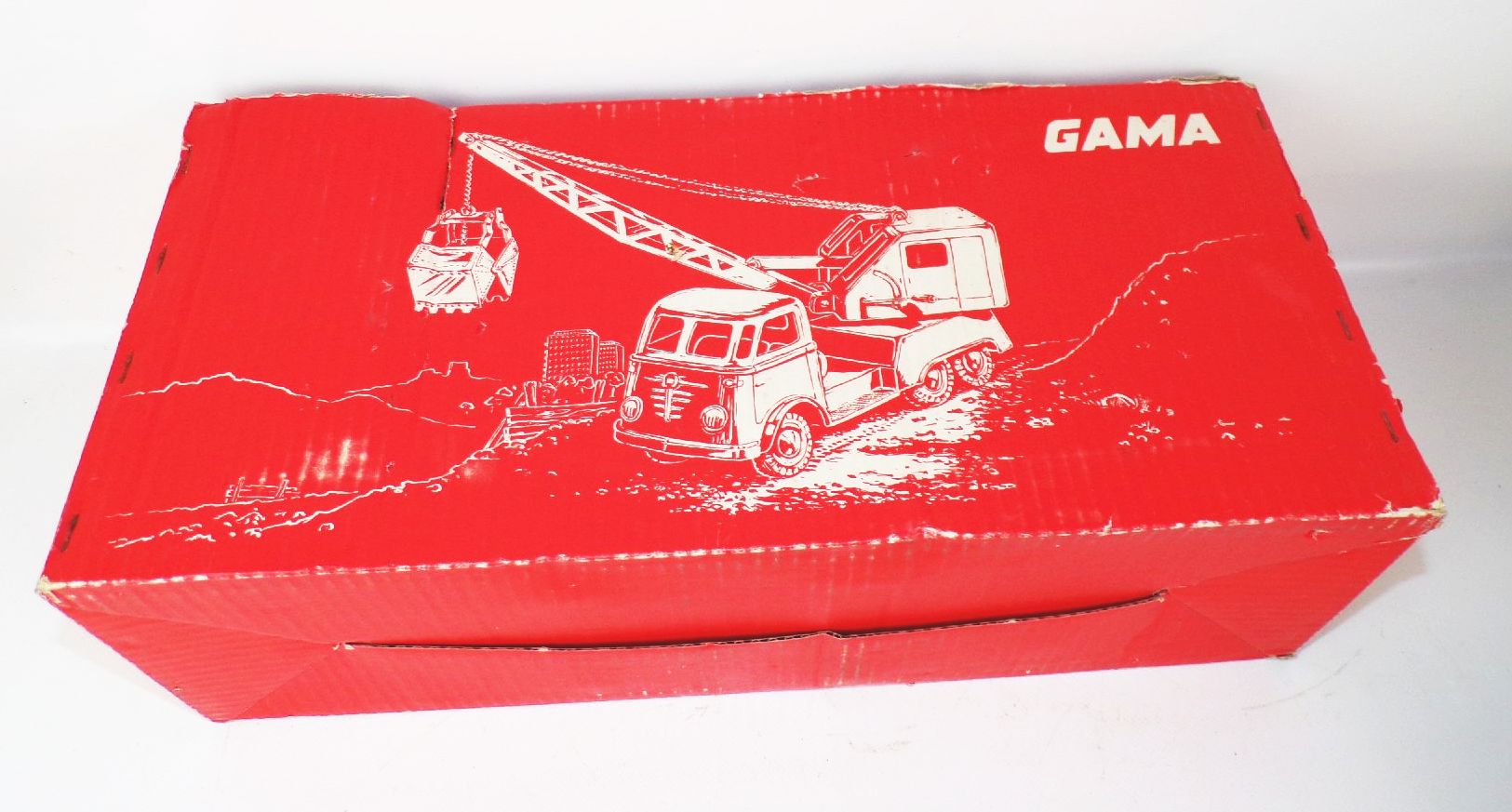 Alter Gama Kranwagen Büssing mit Originalkarton Alter Gama Kranwagen Büssing mit Originalkarton