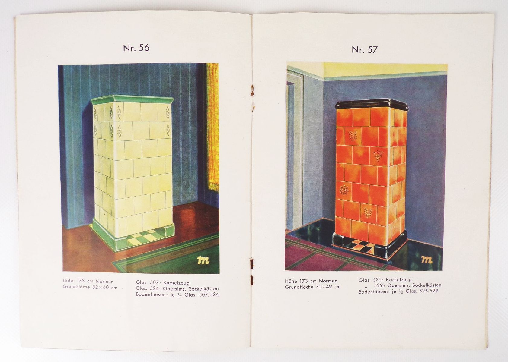 Alter Ofen Katalog Friedrich Müller Kamenz Sachsen um 1930 Öfen Kachelofen