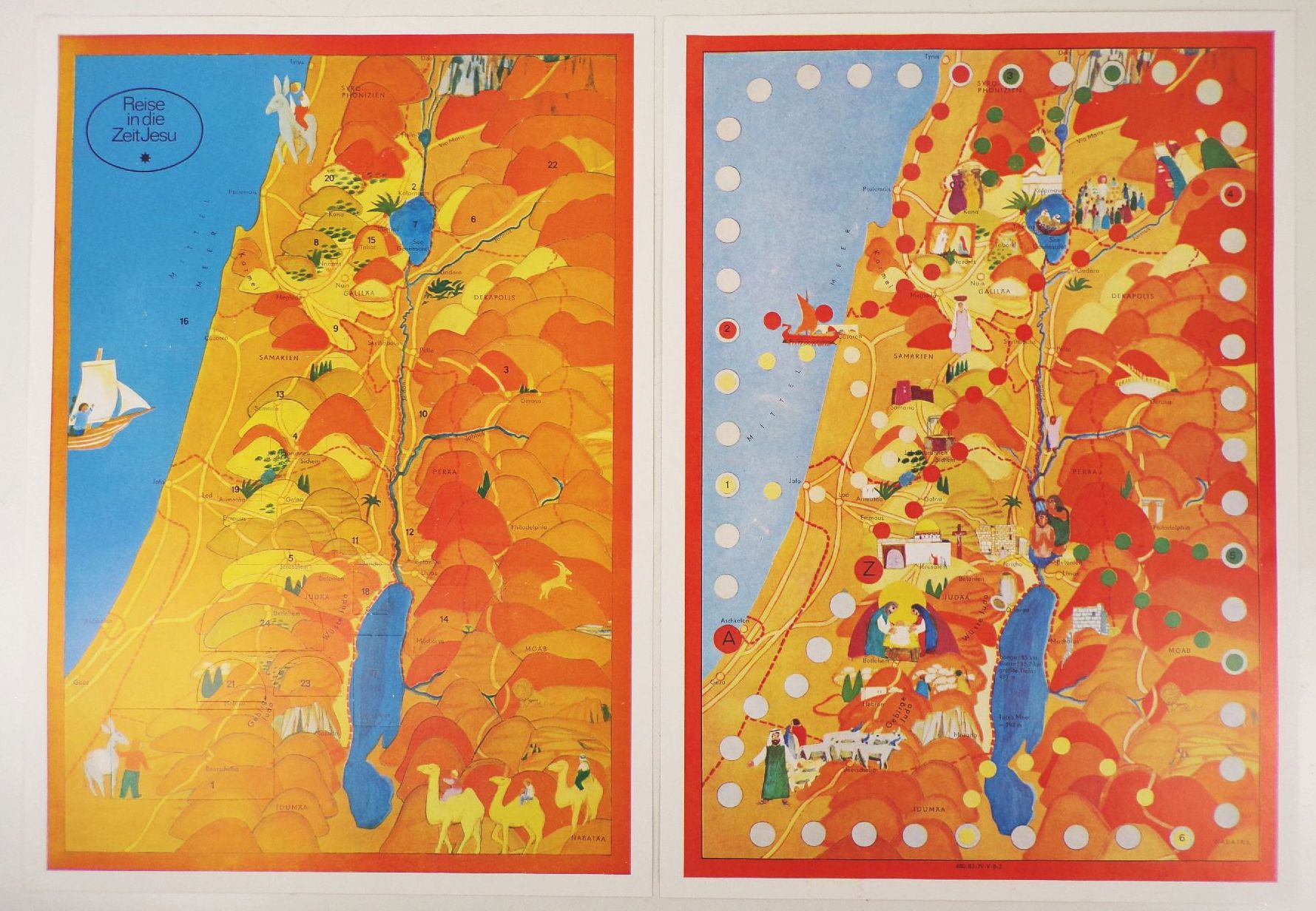 Alter Adventskalender St Benno Verlag Leipzig Bastelbögen 1978 DDR 