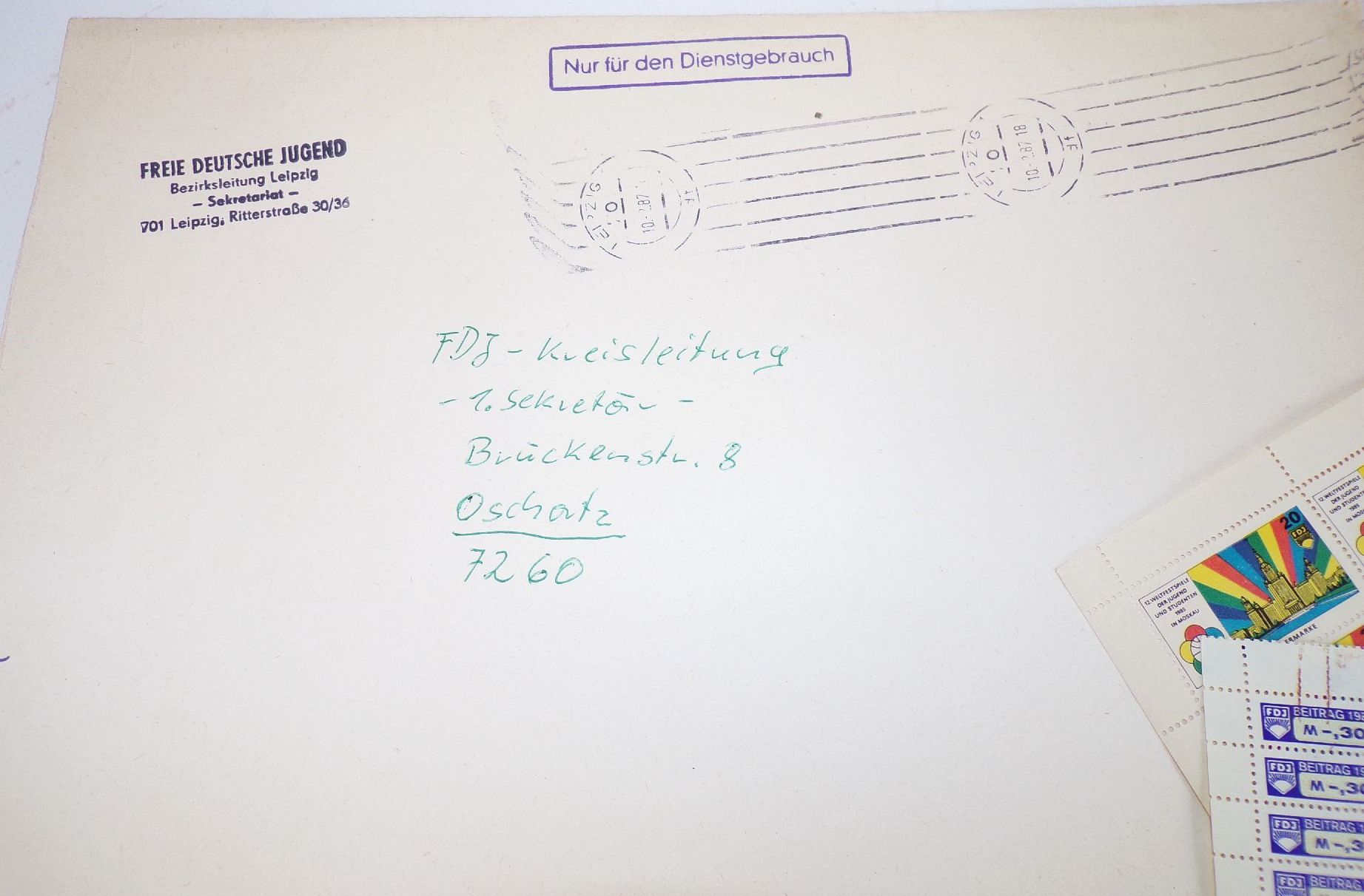 Konvolut FDJ Beitragsmarken Marken Spendenmarken Bögen