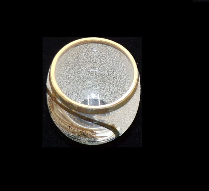 Altes Andenken Glas Bad Flinsberg Kurhaus Schlesien Polen um 1910 Antik Altes Andenken Glas Bad Flinsberg Kurhaus Schlesien Polen um 1910 Antik