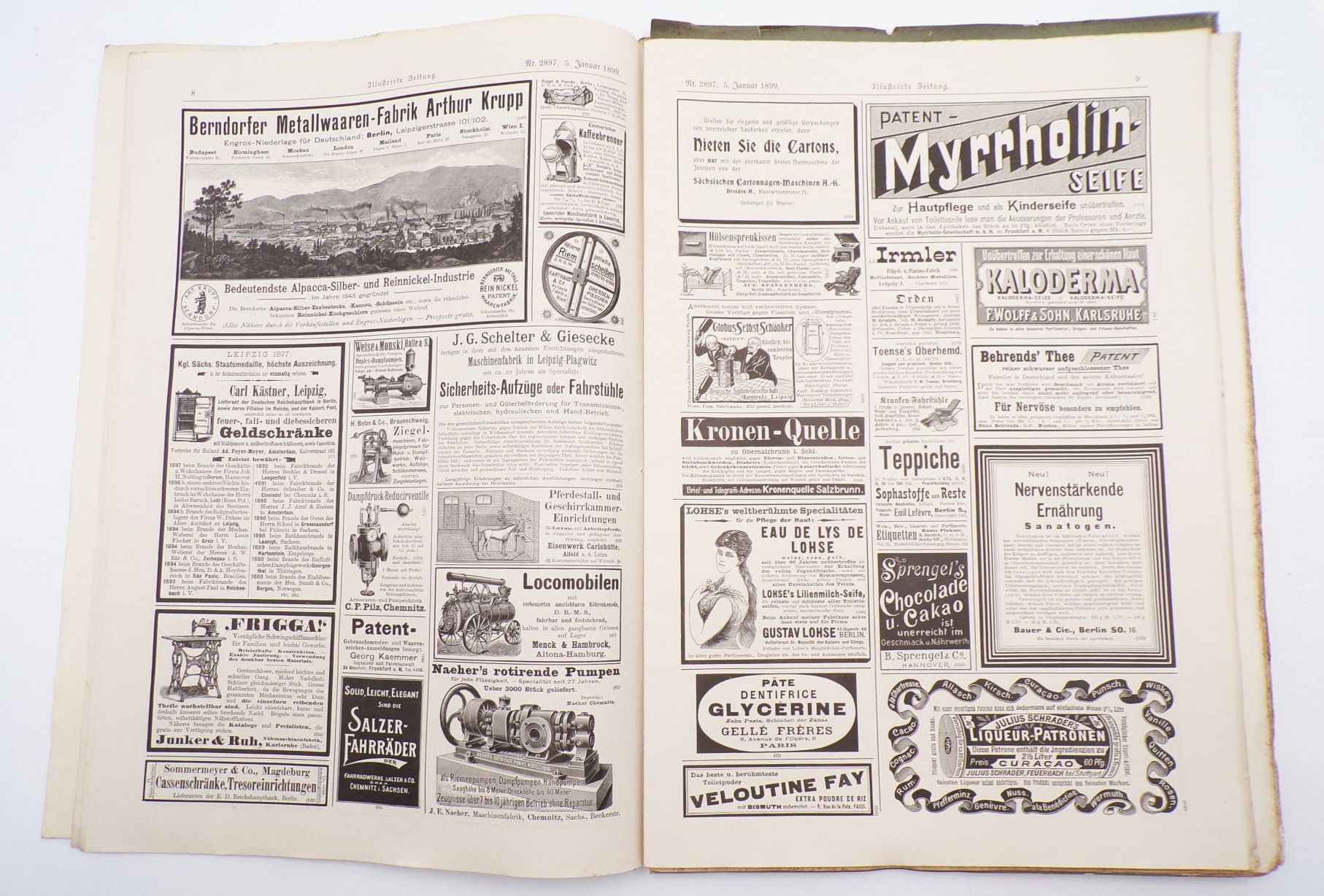 Illustrierte Zeitung 1899 und 1903 