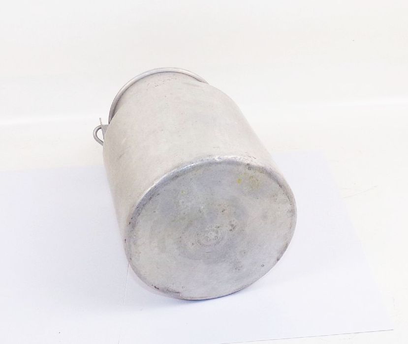 Vintage Milchkanne 2 Liter Alu Deko Garten Pflanzgefäß 
