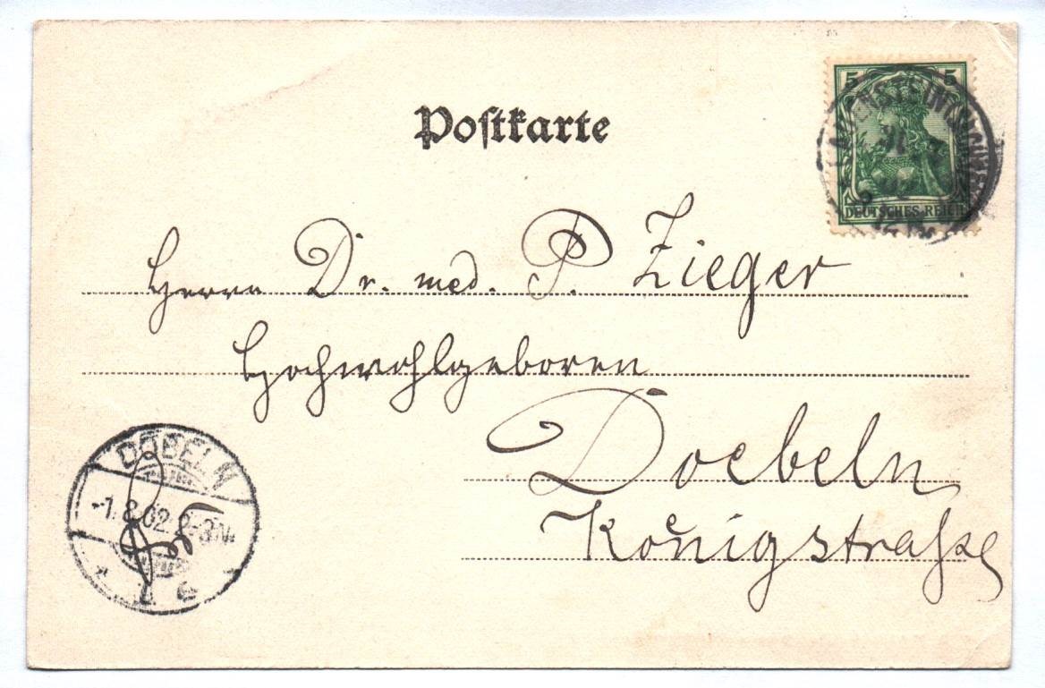 Ak Gruss aus Lauenstein im Erzgebirge Schloss Sachsen DR 1902 Ak Gruss aus Lauenstein im Erzgebirge Schloss Sachsen DR 1902